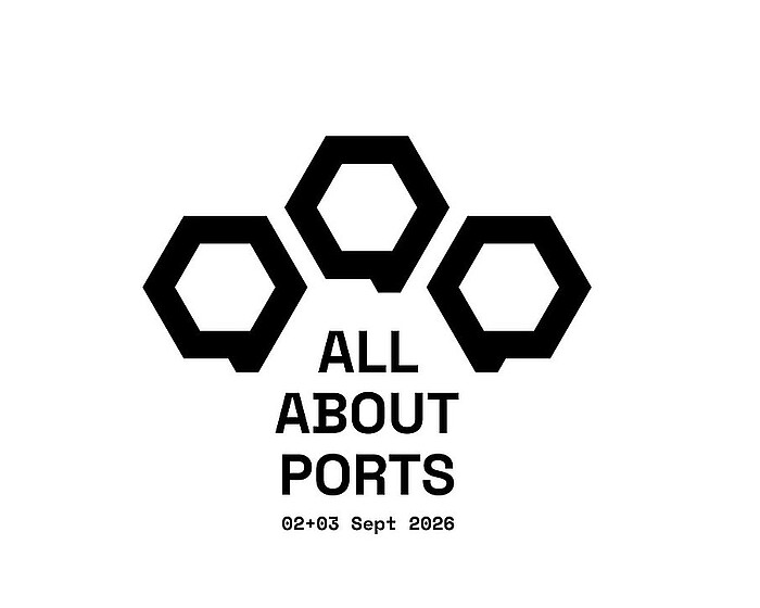 ALL ABOUT PORTS Logo mit Datum 2026